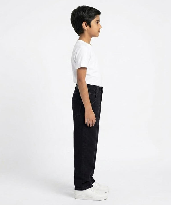 Boys Straight Fit Jeans- BJP-0311 Black