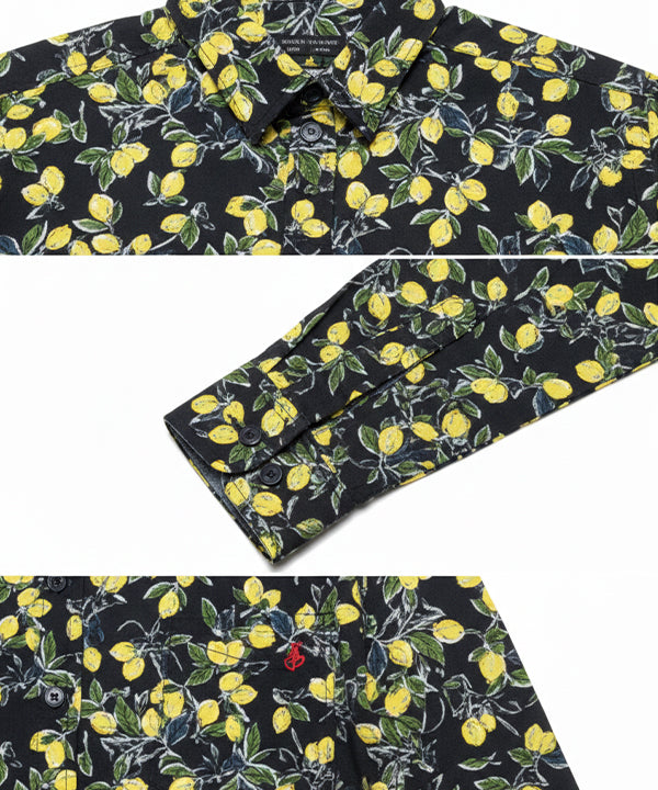 Men's Casual Shirt - Shc-1607 Printed Yellow