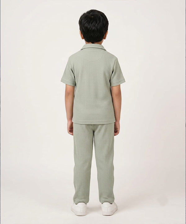 HR clothing Kids Thermal Co-Ord Set 0138/0116 -L-Green