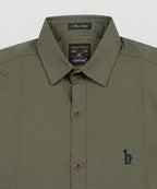 Men's Casual Green Half Sleves Shc-1845
