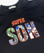 HR clothing Kids Super Son Tee's - Black BTS-1899
