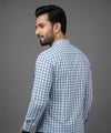 Men's Casual Shirt - Shc-1443 Blue Chk