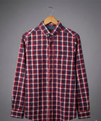 Men's Casual Shirt - Shc-1701 Red Chk