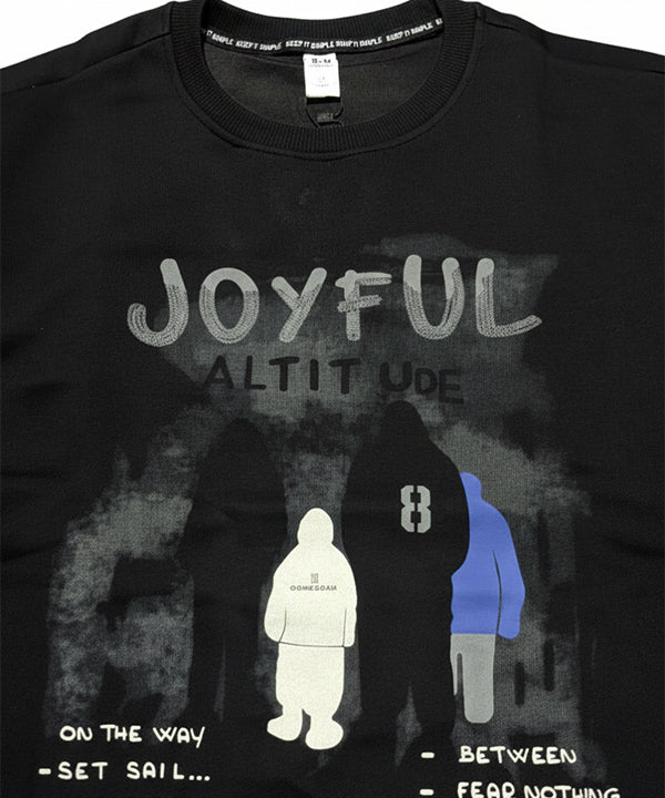 Men's Sweat Shirt - Black Tsh-5980