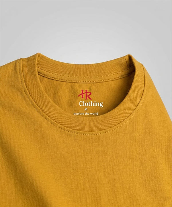 HR Clothing Men's Camel Drop Shoulder T-Shirt - TSH-7208