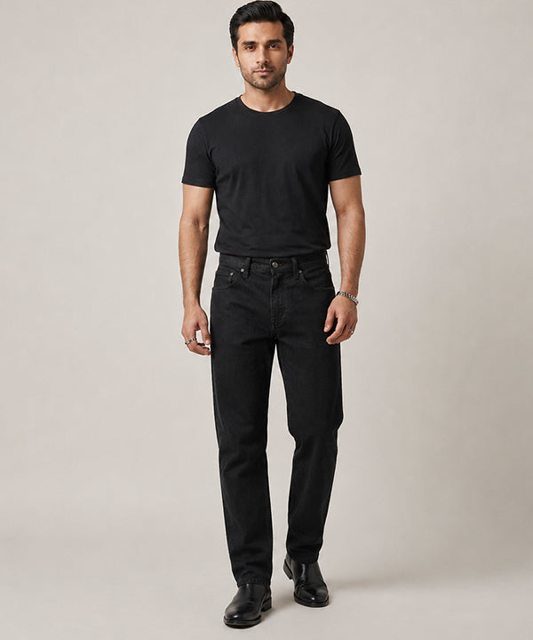 Men's Denim Smart Baggy- JP-2252 Black