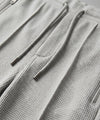 Waffle Knit Elastic Waist Trousers - L Grey Lwr-0694