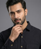 Men's Casual Shirt - Shc-1970 Black (ORG)