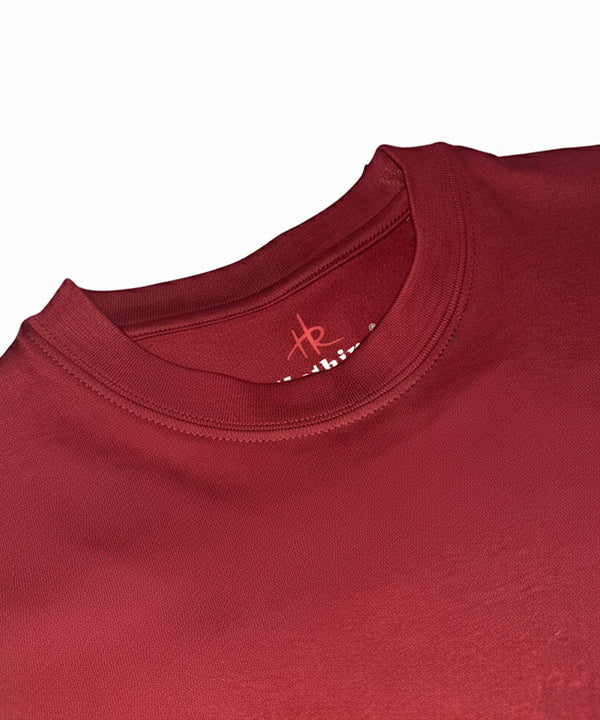 HR Clothing Men’s Basic T-Shirt – Maroon TSH-5919