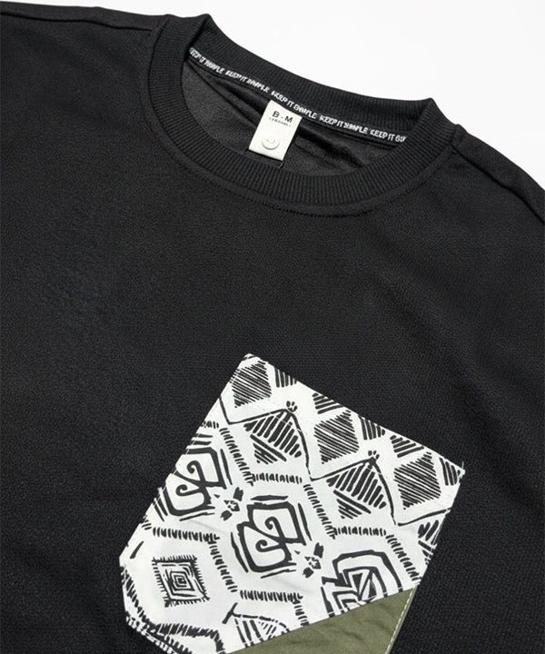 Men's Sweat Shirt - Black Tsh-5977