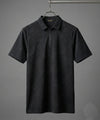 Men's T-Shirt Collar Black Tsh-7024