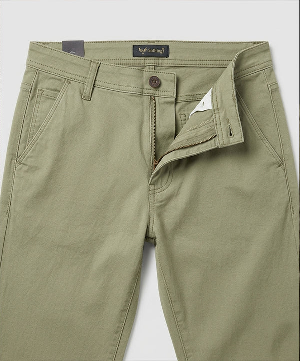 Men’s Summer Cotton Texture Green Shorts- BR-0103