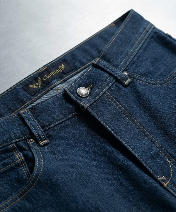 HR Clothing Women's Smart Baggy Denim Jeans-LJP-0056–Navy