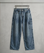 HR Clothing Women's Full Baggy Denim Jeans - JP-2207 – Navy