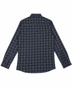 Men's Casual Shirt - Shc-1117 Black/Blue Chk