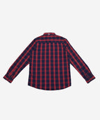 Men's Casual Checkered Shirt - Red Chk SHC-1719 (ORG)