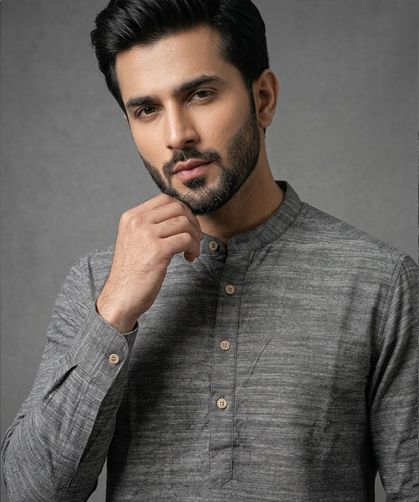 Men's Casual Shirt - Shc-1721 Texture Grey