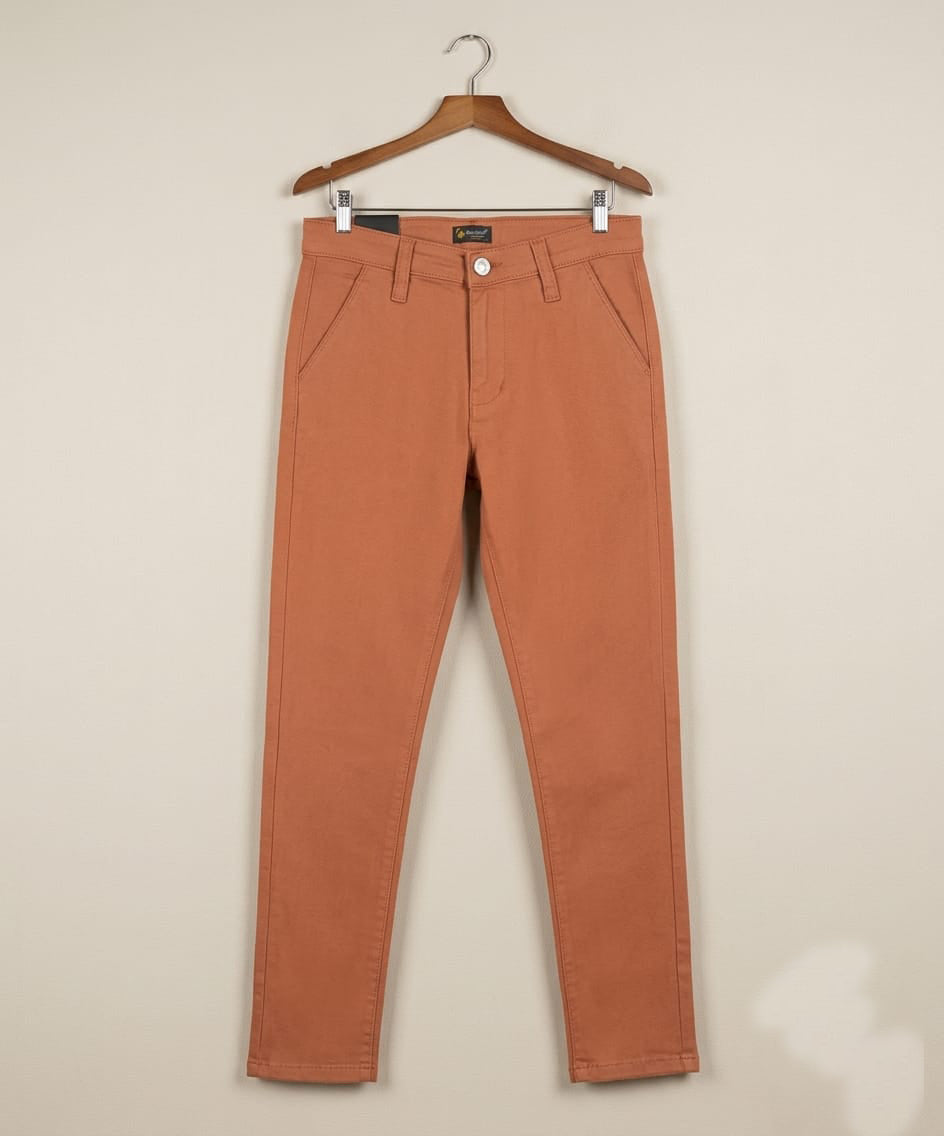 Kids Cotton Chino Pant - Bcp-0034 Rust