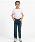 Boys Navy Blue Stretch Denim Jeans- Bjp-0302