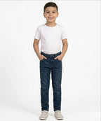 Boys Navy Blue Stretch Denim Jeans- Bjp-0302