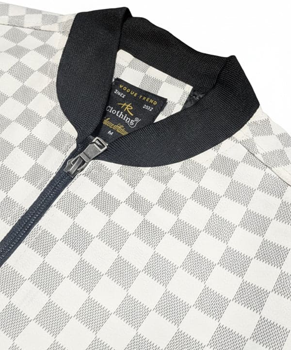 Men's Leather Jacket - White JK-0422