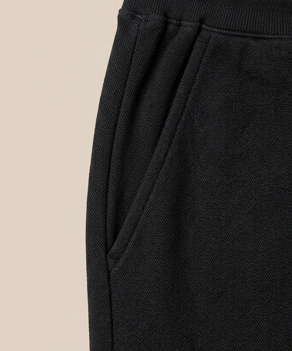 Men's Sports Knit Black Short- BR-0100