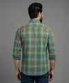 Men's Casual Shirt - Shc-1191 Ferozi Chk