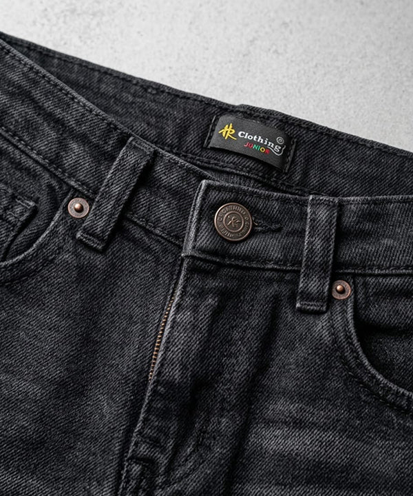 Boys Black Stretch Denim Jeans- Bjp-0315