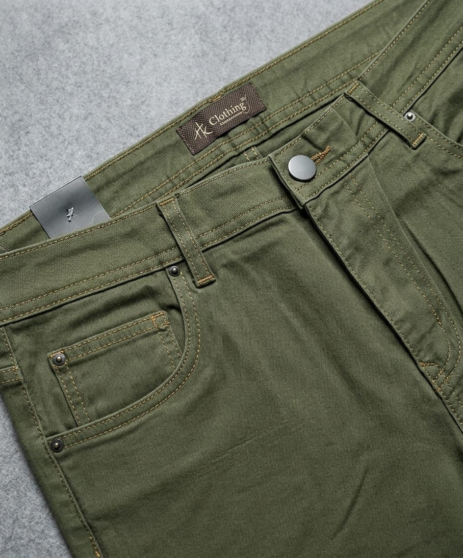 HR Clothing Women's Slim Fit Denim Jeans-LJP-0039–Green