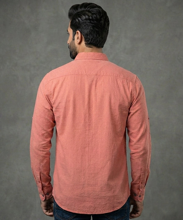 Men's Casual Shirt - Shc-1605 Rust