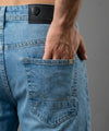 HR Clothing Men's Denim - Ice Blue JP-2101