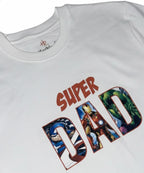 HR Clothing Men’s Super Dad Printed T-Shirt – White TSH-5921