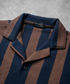Men's Casual Shirt Half Sleeves - SHC-3069 Navy blue Stripe ( ORG )