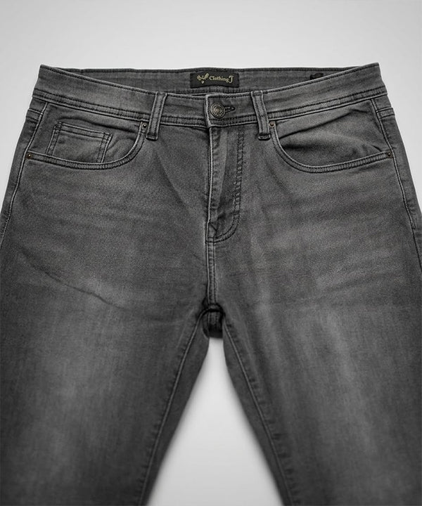 Men's Denim Smart Baggy Jeans - D-Grey - JP-2263