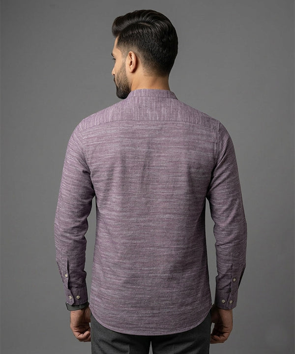 Men's Casual Shirt - Shc-1721 Purple Texture