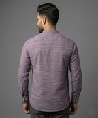 Men's Casual Shirt - Shc-1721 Purple Texture