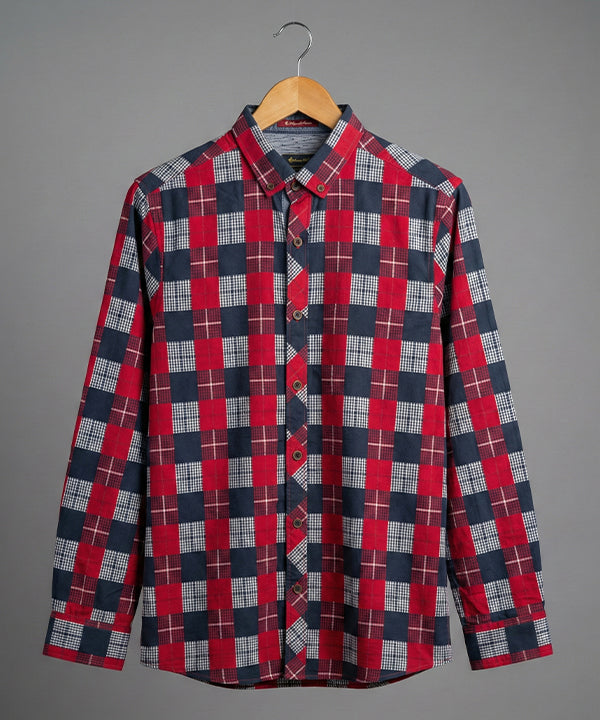 Men's Casual Shirt - Shc-1708 Red Chk