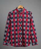 Men's Casual Shirt - Shc-1708 Red Chk