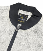 Men's Leather Jacket - Printed White JK-0438