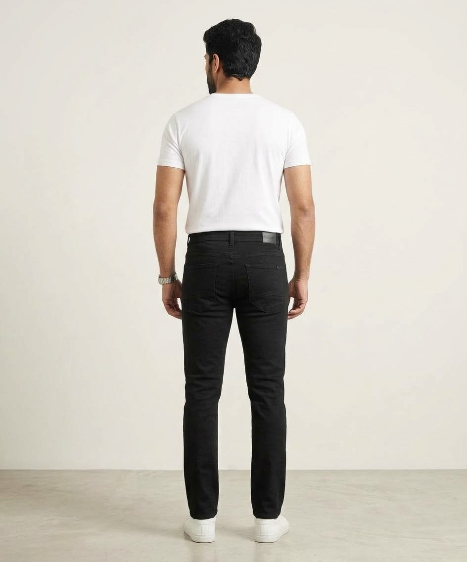 Men's Denim Slim Fit Jeans- Black JP-1880