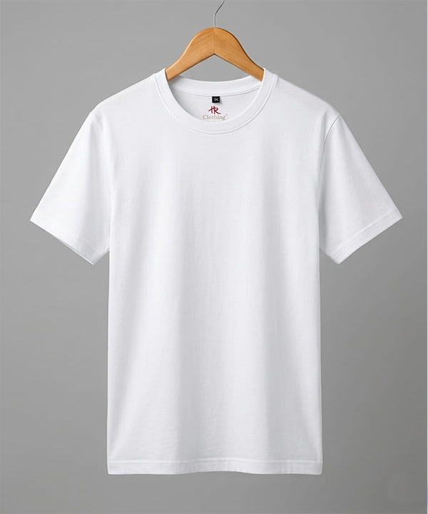 HR Clothing Men's White Drop Shoulder T-Shirt - TSH-7208