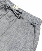 HR Clothing Men's Linen Trousers - Texture Blue LWR-0537