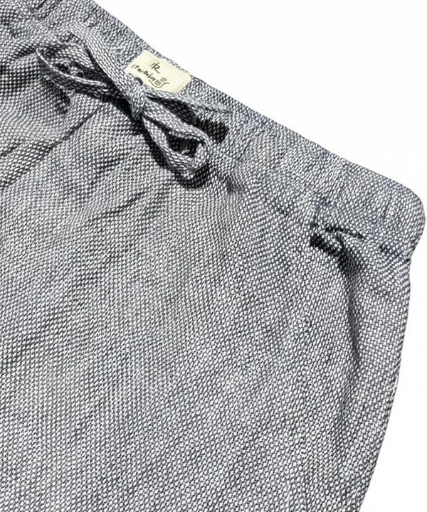 HR Clothing Men's Linen Trousers - Texture Blue LWR-0537