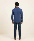 Men's Casual Shirt - Blue Shc-1695 (ORG-H)