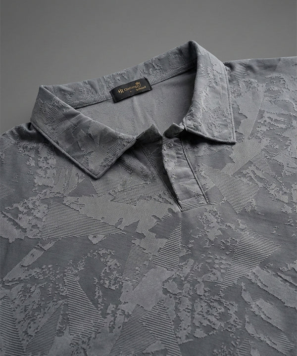 Men's T-Shirt Collar Grey Jhony Collar Tsh-7025