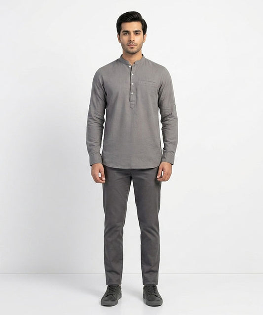 Men's Casual Shirt - Shc-1453 Grey