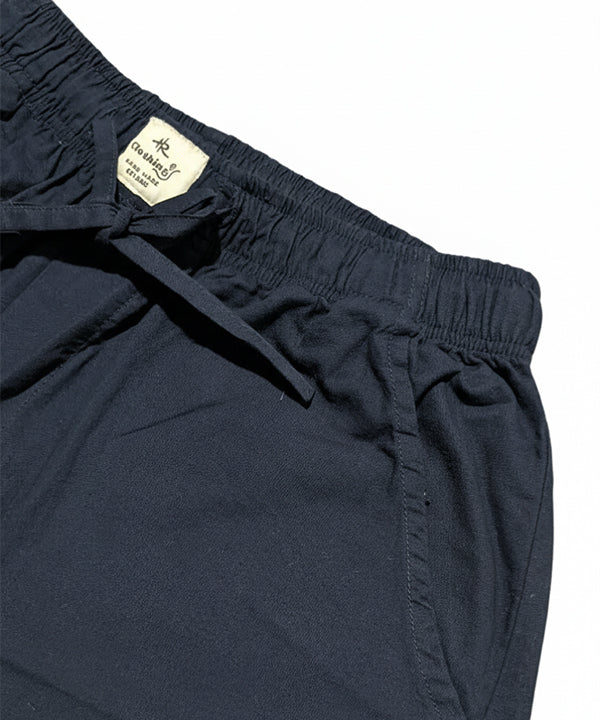 HR Clothing Men's Linen Trousers - D Navy LWR-0537