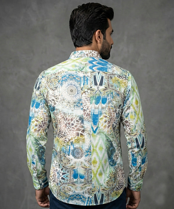 Men's Casual Shirt - Shc-1216 Multi Printed
