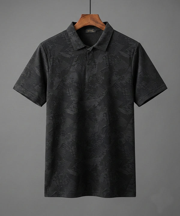 Men's T-Shirt Collar Black Jhony Collar  Tsh-7025