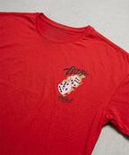 HR Clothing Men's Red Printed Drop Shoulder T-Shirt - TSH-5762